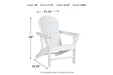 Sundown Treasure White Adirondack Chair - Gate FurnitureLounge Chair
