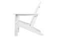 Sundown Treasure White Adirondack Chair - Gate FurnitureLounge Chair