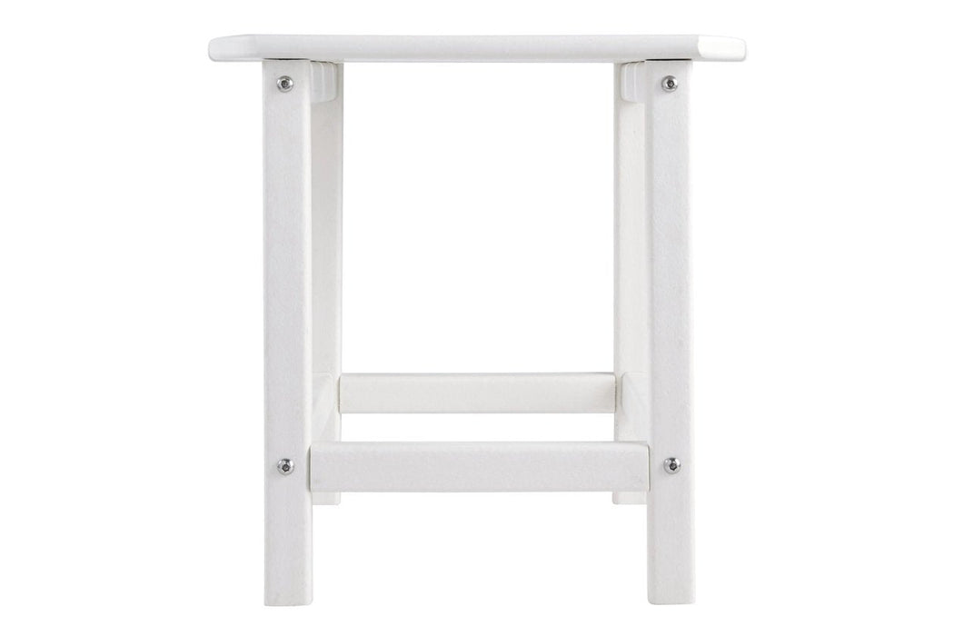 Sundown Treasure White End Table - Gate FurnitureTable