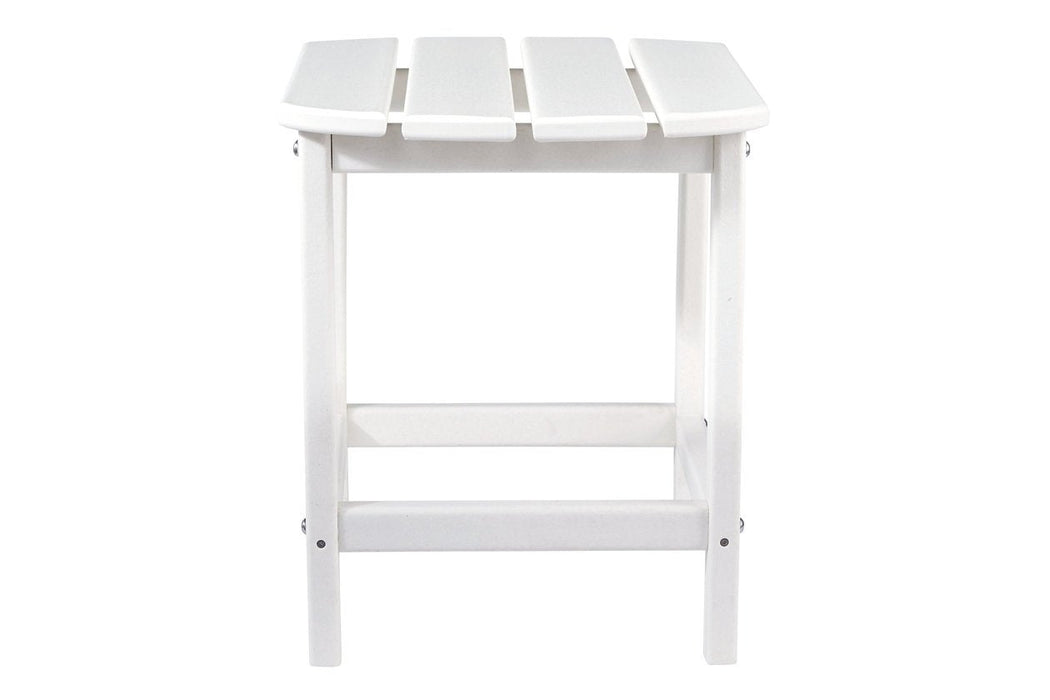 Sundown Treasure White End Table - Gate FurnitureTable