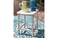 Sundown Treasure White End Table - Gate FurnitureTable