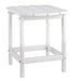 Sundown Treasure White End Table - Gate FurnitureTable