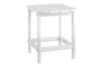 Sundown Treasure White End Table - Gate FurnitureTable