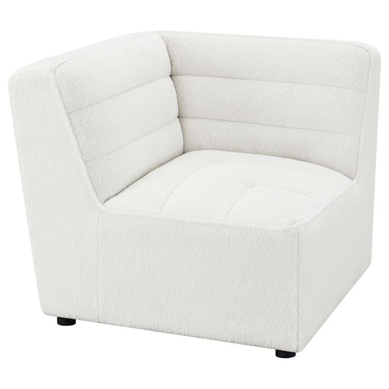 Sunny Upholstered Corner Chair Ivory Sherpa - 551622