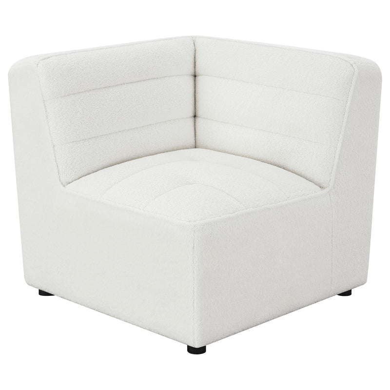 Sunny Upholstered Corner Chair Ivory Sherpa - 551622