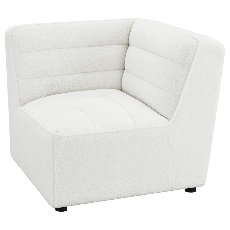 Sunny Upholstered Corner Chair Ivory Sherpa - 551622