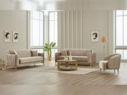 Suny Convertible Loveseat in Beige - 200-SIM-SUN-VELVET260-2