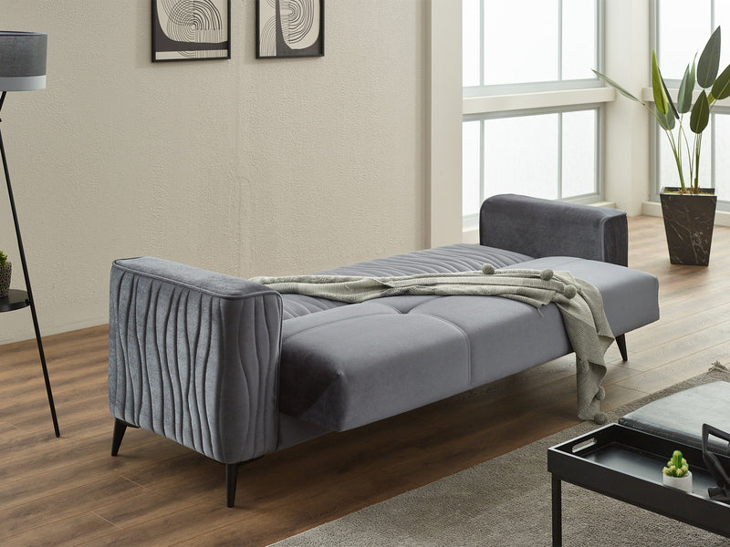 Suny Convertible Loveseat in Beige - 200-SIM-SUN-VELVET260-2