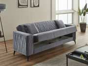 Suny Convertible Sofa in Beige - 200-SIM-SUN-VELVET260-3