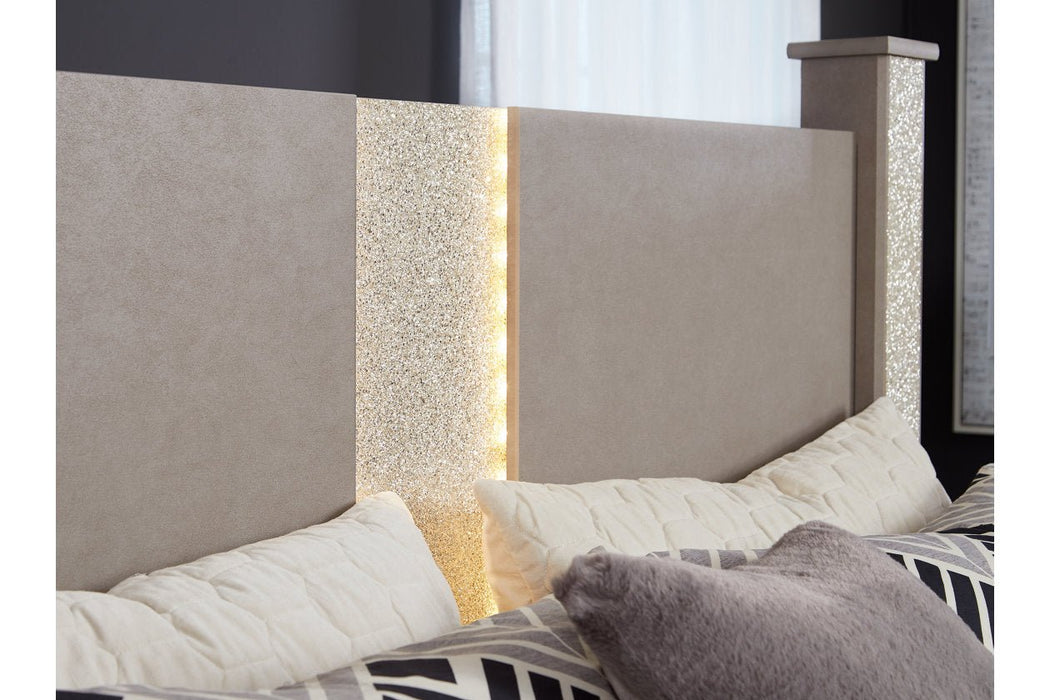 Surancha Gray Poster Bedroom Set - Gate FurnitureBedroom Set