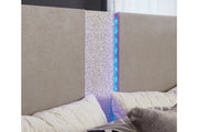 Surancha Gray Queen Panel Bed - Gate FurnitureQueen Bed