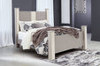Surancha Gray Queen Poster Bed - Gate FurnitureQueen Bed