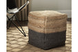 Sweed Valley Natural/Black Pouf - Gate FurniturePouf