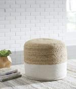Sweed Valley Natural/White Pouf - Gate FurniturePouf