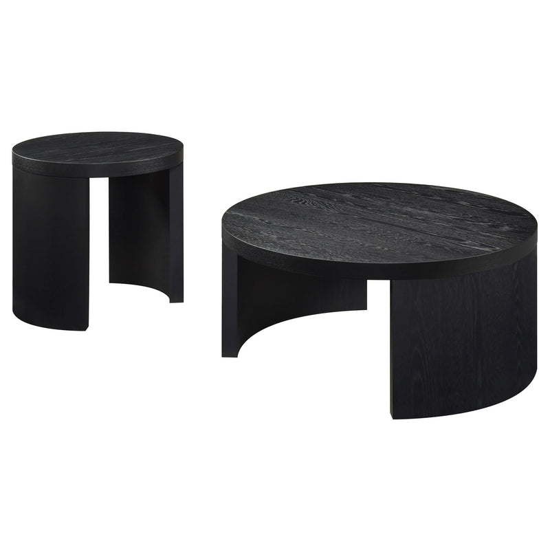 Sweeney 2-piece Coffee and End Occasional Table Set Black - 722828-S2
