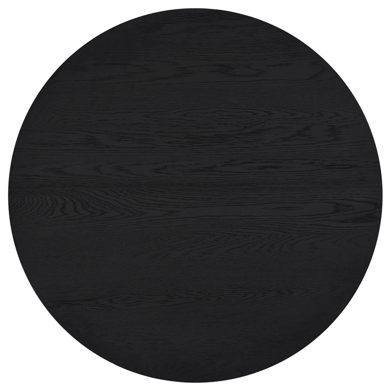 Sweeney 2-piece Round Wood Occasional Nesting Table Set Black - 722820