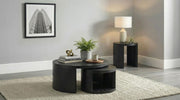 Sweeney 2-piece Round Wood Occasional Nesting Table Set Black - 722820
