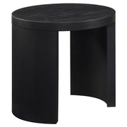 Sweeney 24-inch Round Wood Occasional Side End Table Black - 722827