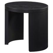 Sweeney 24-inch Round Wood Occasional Side End Table Black - 722827