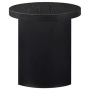 Sweeney 24-inch Round Wood Occasional Side End Table Black - 722827