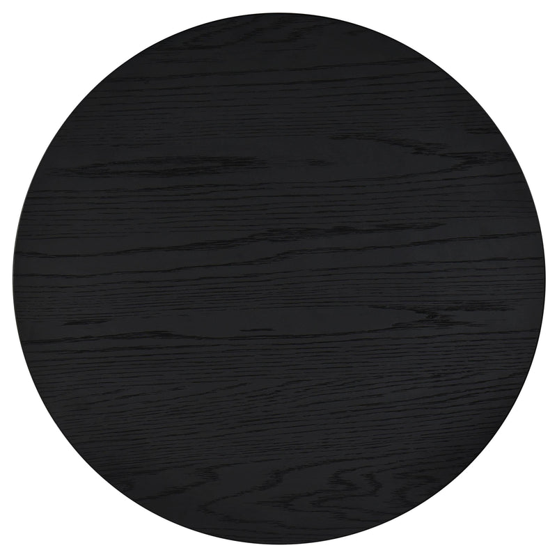 Sweeney 24-inch Round Wood Occasional Side End Table Black - 722827