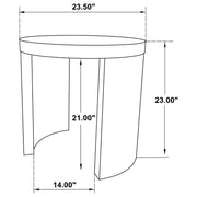 Sweeney 24-inch Round Wood Occasional Side End Table Black - 722827