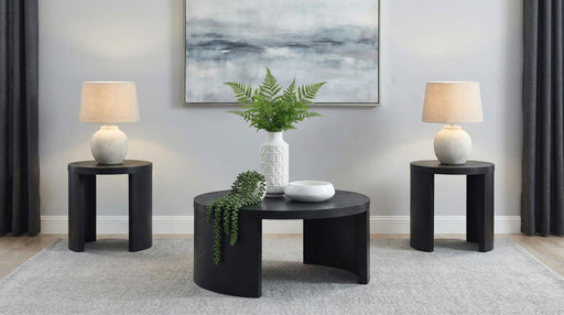 Sweeney 3-piece Coffee and End Occasional Table Set Black - 722828-S3