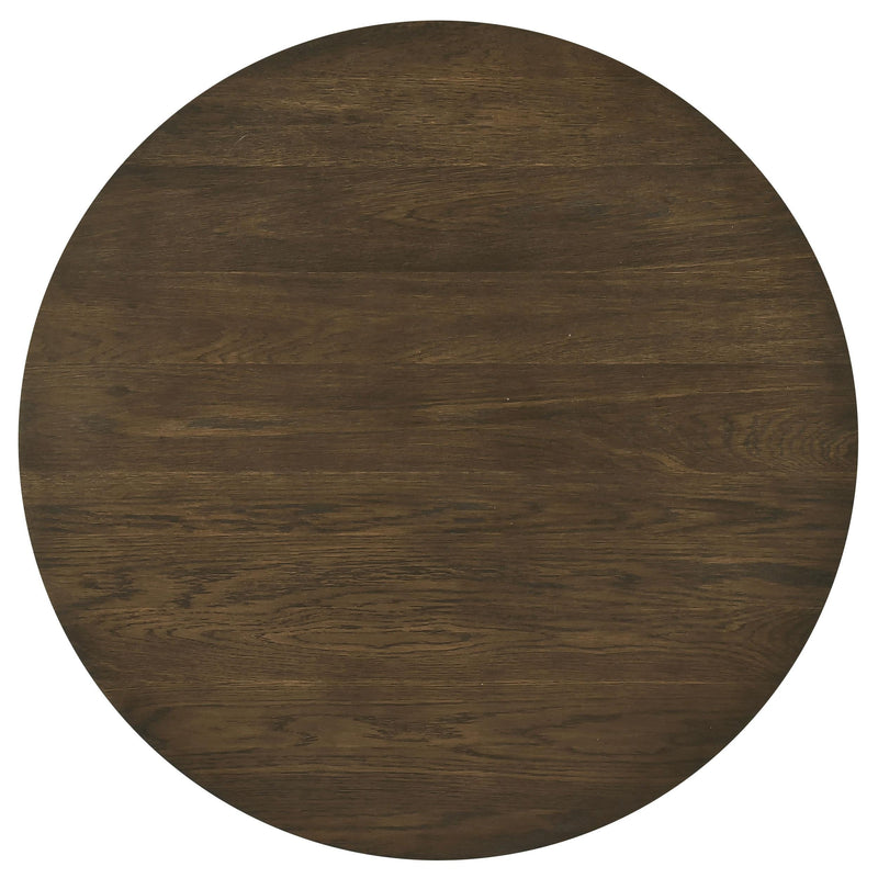 Sweeney 39-inch Round Wood Occasional Cocktail Coffee Table Dark Walnut - 722838