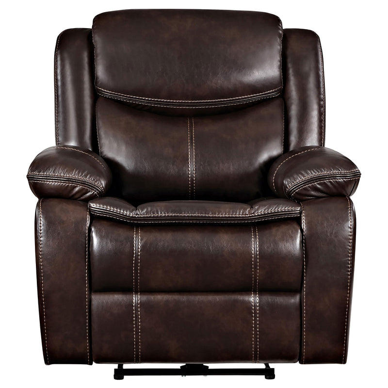Sycamore Upholstered Power Recliner Chair Dark Brown - 610193P