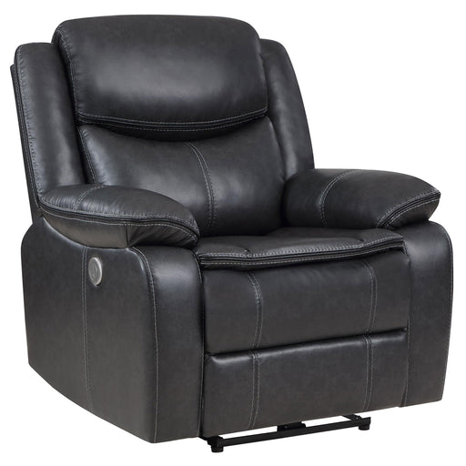 Sycamore Upholstered Power Recliner Chair Dark Grey - 610233P