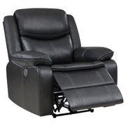 Sycamore Upholstered Power Recliner Chair Dark Grey - 610233P