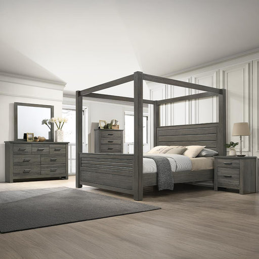 Sydney - King Bed, Dresser, Mirror, Nightstand - B381-KDMN