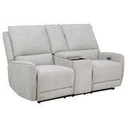 Sylmar 2-piece Chenille Power Reclining Sofa Set Dove Grey - 610521P-S2