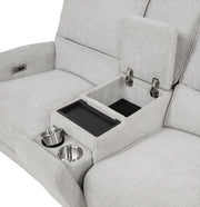 Sylmar 3-piece Chenille Power Reclining Sofa Set Dove Grey - 610521P-S3