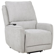 Sylmar Chenille Upholstered Dual Power Lift Recliner Dove Grey - 610524PP