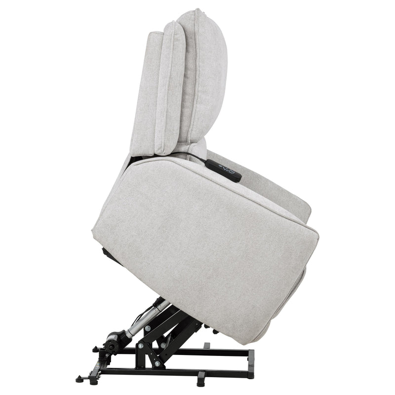 Sylmar Chenille Upholstered Dual Power Lift Recliner Dove Grey - 610524PP
