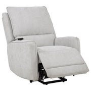 Sylmar Chenille Upholstered Dual Power Lift Recliner Dove Grey - 610524PP
