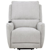 Sylmar Chenille Upholstered Dual Power Lift Recliner Dove Grey - 610524PP