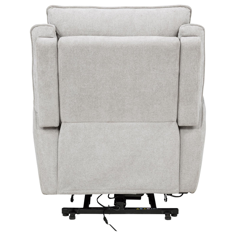 Sylmar Chenille Upholstered Dual Power Lift Recliner Dove Grey - 610524PP