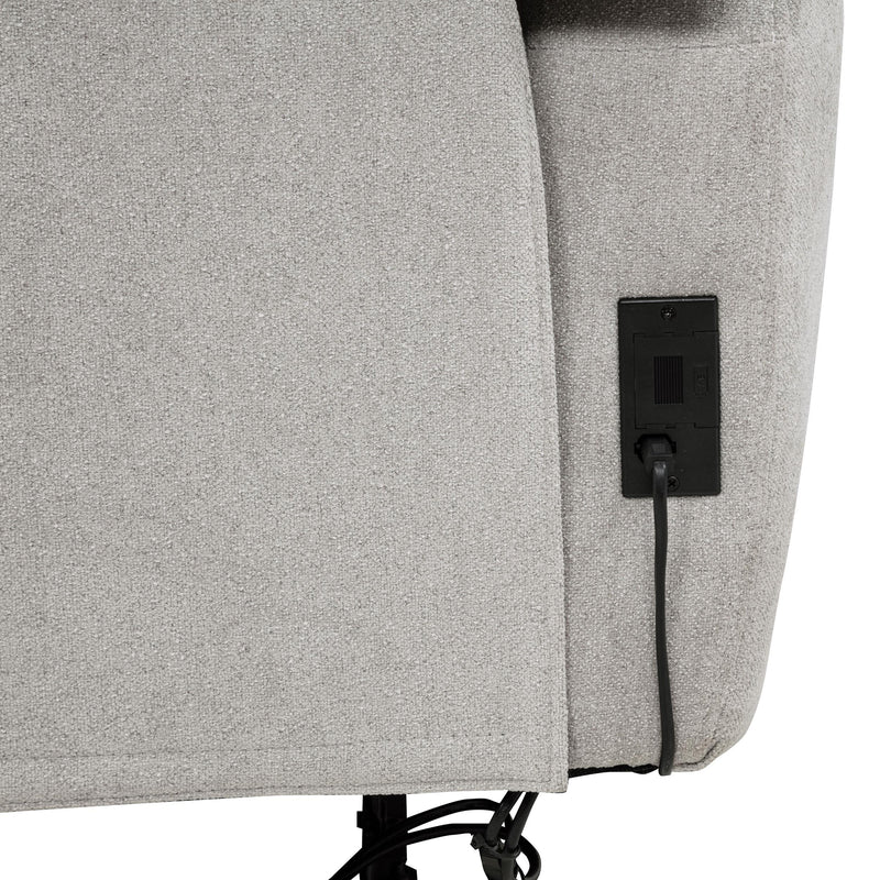 Sylmar Chenille Upholstered Power Reclining Loveseat Dove Grey - 610522P