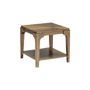 [T130-E-Table] Langford - End Table, Solid Rubber Wood, MDF, Acaica Veneer, Brown Box: 1 of 1 Each - T130-E-Table