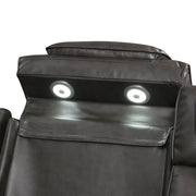 Taddeo Power Motion Sofa w/Power Headrest, USB, Wireless Charger, LED & Reading Light - LV06230