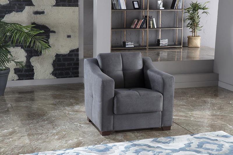 Tahoe 3 Seat Sleeper (Melson Dark Gray) 2 Pieces - Lara FurnitureSleeper Sofa