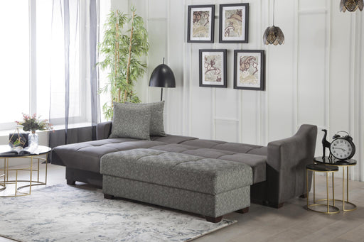 Tahoe Sectional Love Seat Part (Melson Dark Gray) 2 Pieces - Gate FurnitureSleeper Sectional