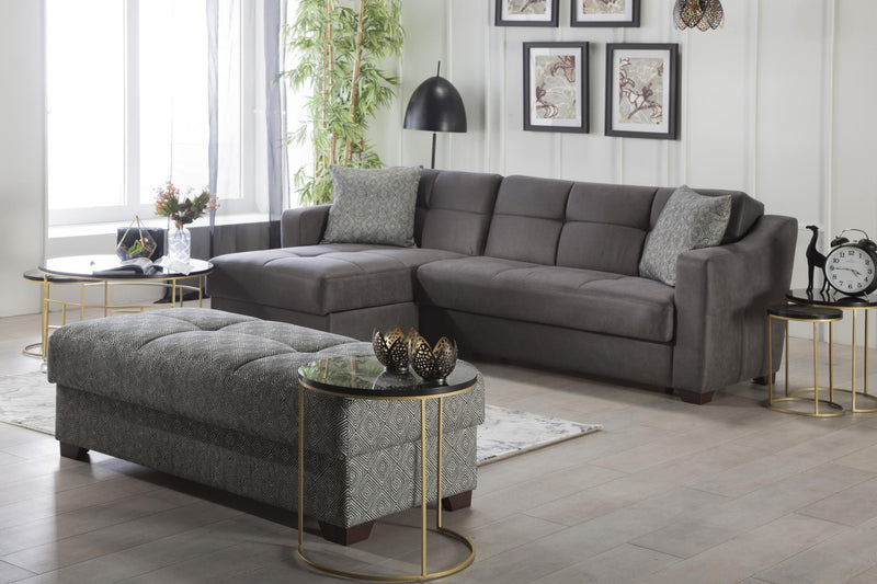 Tahoe Storage Ottoman (Carrie Sw Gray 515) 1 Piece - Lara FurnitureOttoman