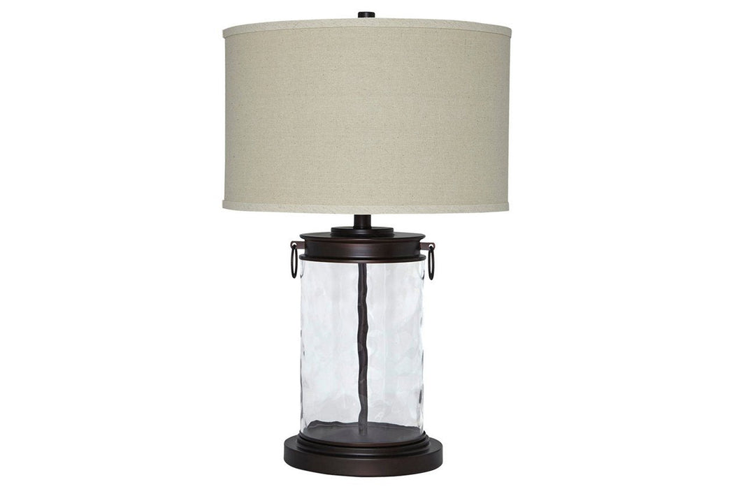 Tailynn Clear/Bronze Finish Table Lamp - Gate FurnitureTable Lamp
