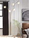 Taliya Champagne/White Arc Lamp - Gate FurnitureFloor Lamps