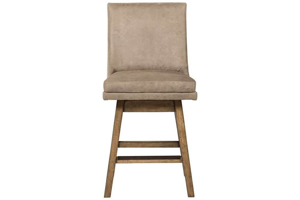Tallenger Beige Counter Height Bar Stool (Set of 2) - Gate FurnitureBarstool