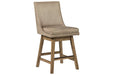 Tallenger Beige Counter Height Bar Stool (Set of 2) - Gate FurnitureBarstool