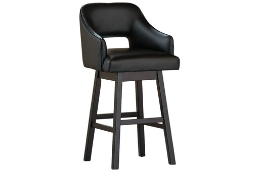 Tallenger Black/Dark Brown Bar Height Bar Stool (Set of 2) - Gate FurnitureBarstool